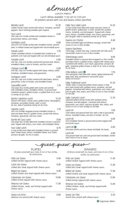 Mi Casa Mexican Restaurant - Kirksville Menu image 4
